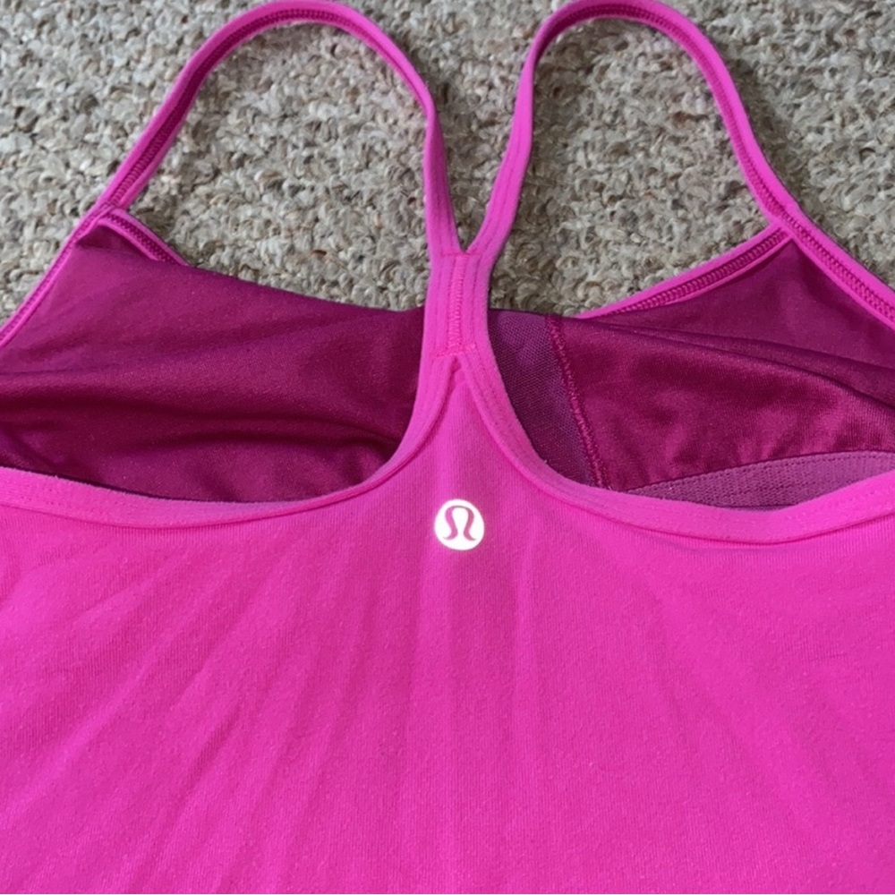 lululemon athletica Pink Women's built in sports bra Tank top